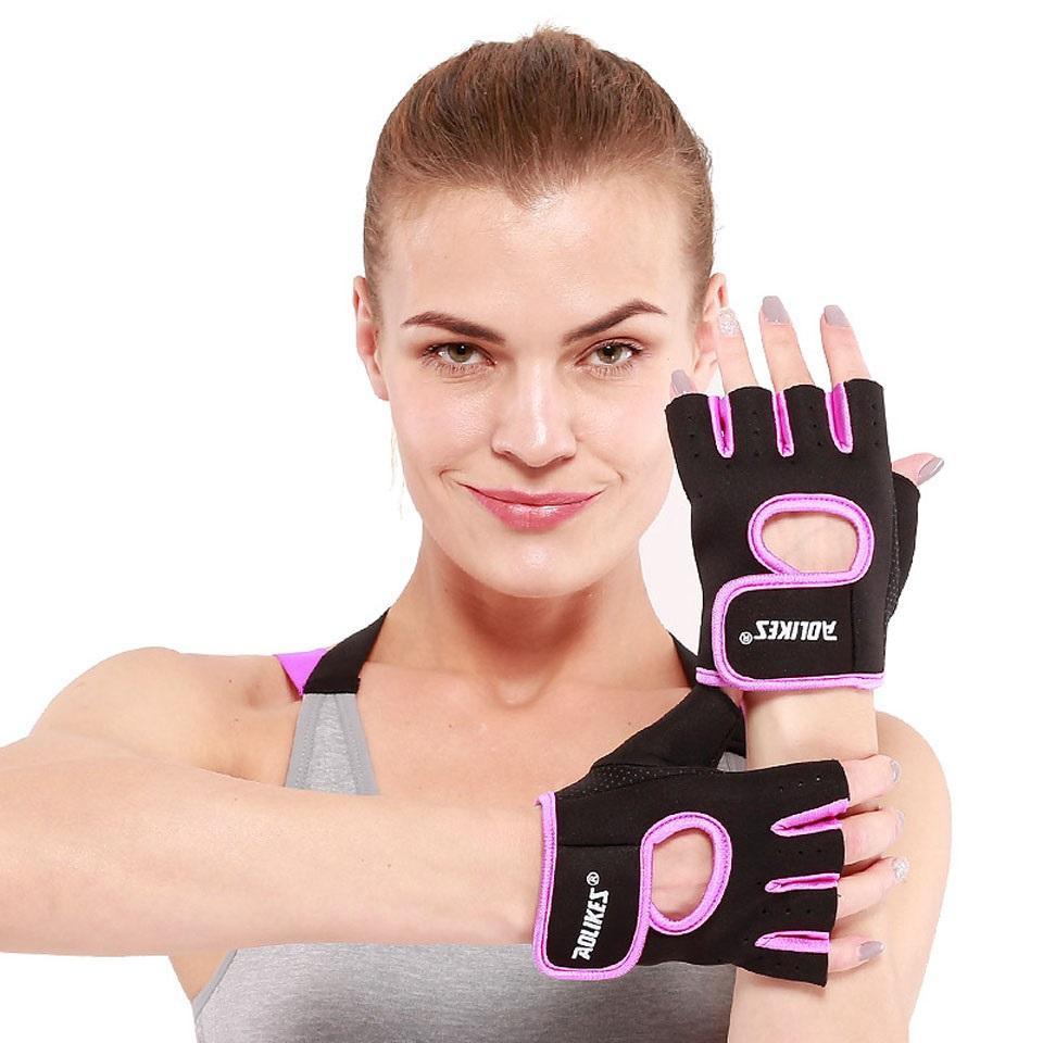 Anti-Slip Half Finger Gym Gloves Fitness-5