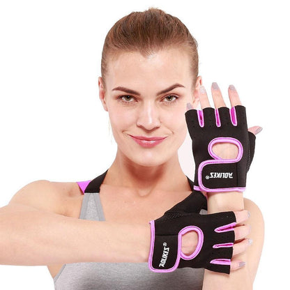 Anti-Slip Half Finger Gym Gloves Fitness-5