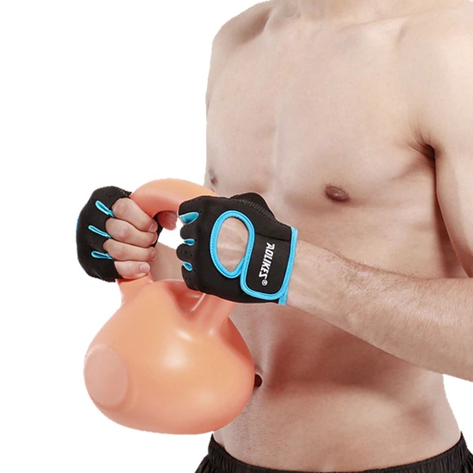 Anti-Slip Half Finger Gym Gloves Fitness-5