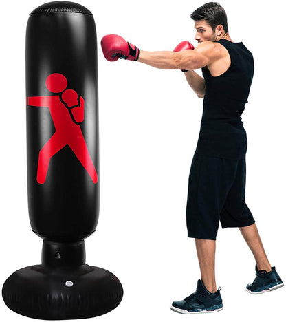 Inflatable Punching Bag Trainer Fitness-6