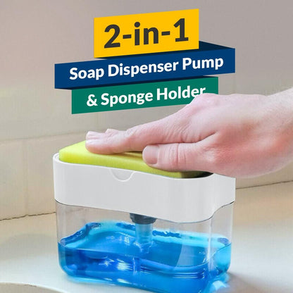 Double Layer Sponge & Soap Rack Home Essentials-7