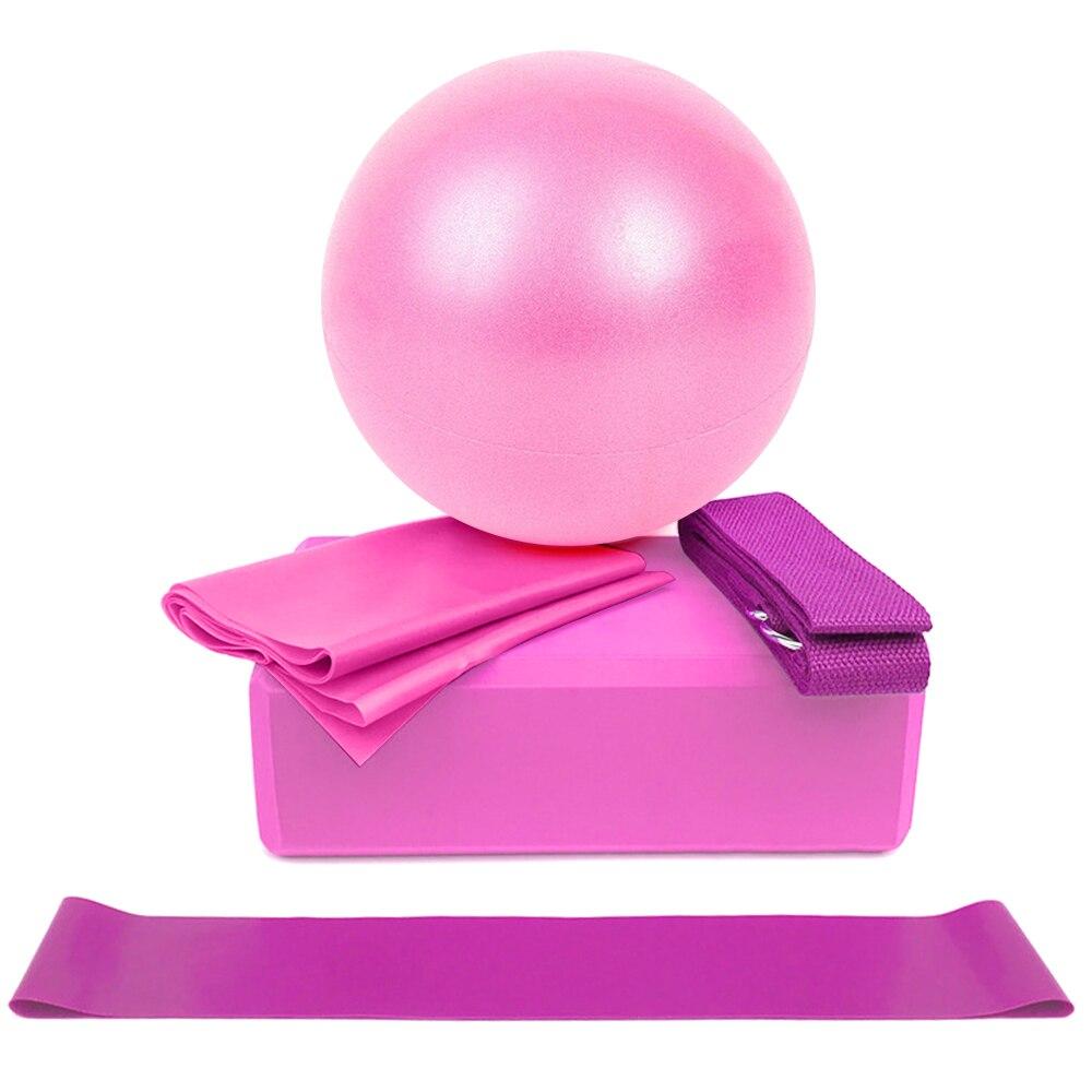 5-Piece Yoga Ball & Block Set Fitness-5