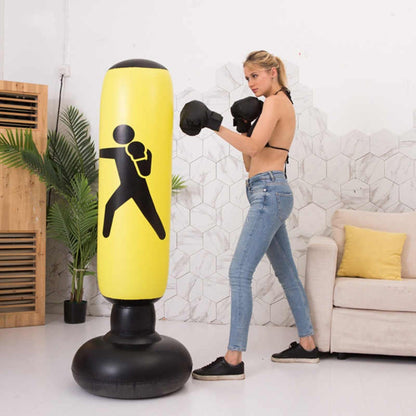 Inflatable Punching Bag Trainer Fitness-6