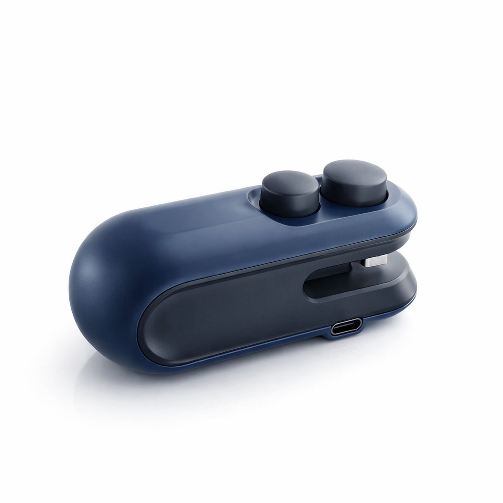 Portable Mini Sealer 2 in 1 Heat Bag Sealing Machine USB Rechargable Heat Sealer Food Storage Sealing Clip Packaging Sealer