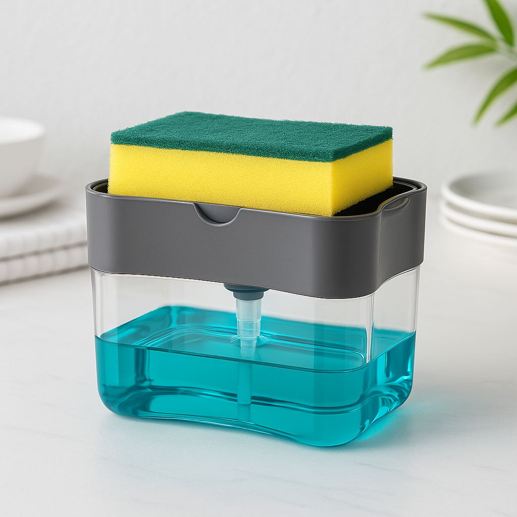 Double Layer Sponge & Soap Rack Home Essentials-7