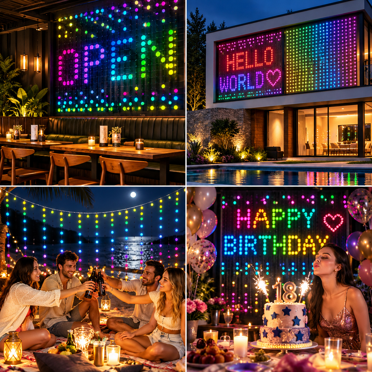 NEVIO™ LumiCurtain Pro - Smart RGB Curtain Lights Nevio