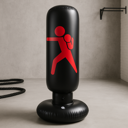 Inflatable Punching Bag Trainer Fitness-6