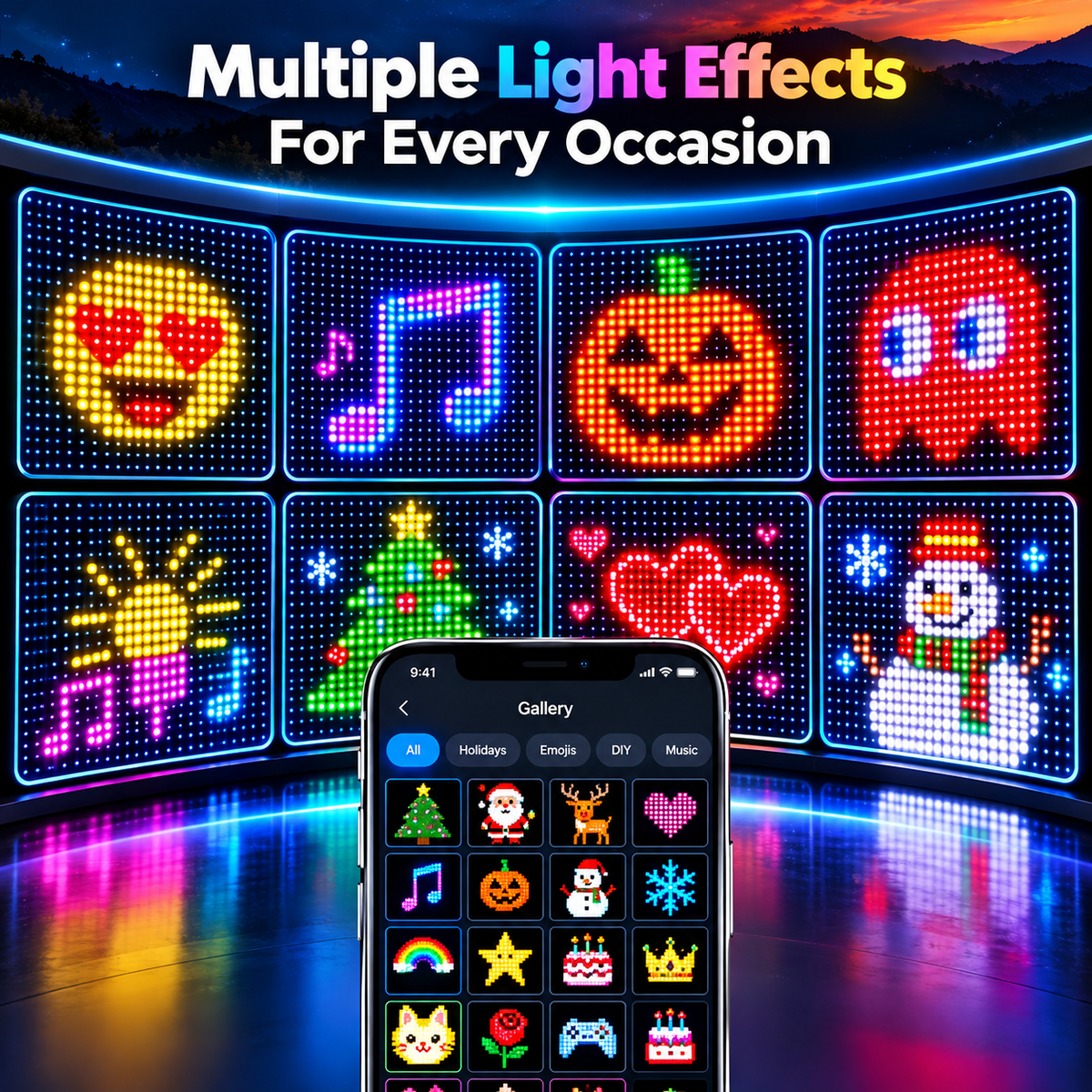NEVIO™ LumiCurtain Pro - Smart RGB Curtain Lights Nevio