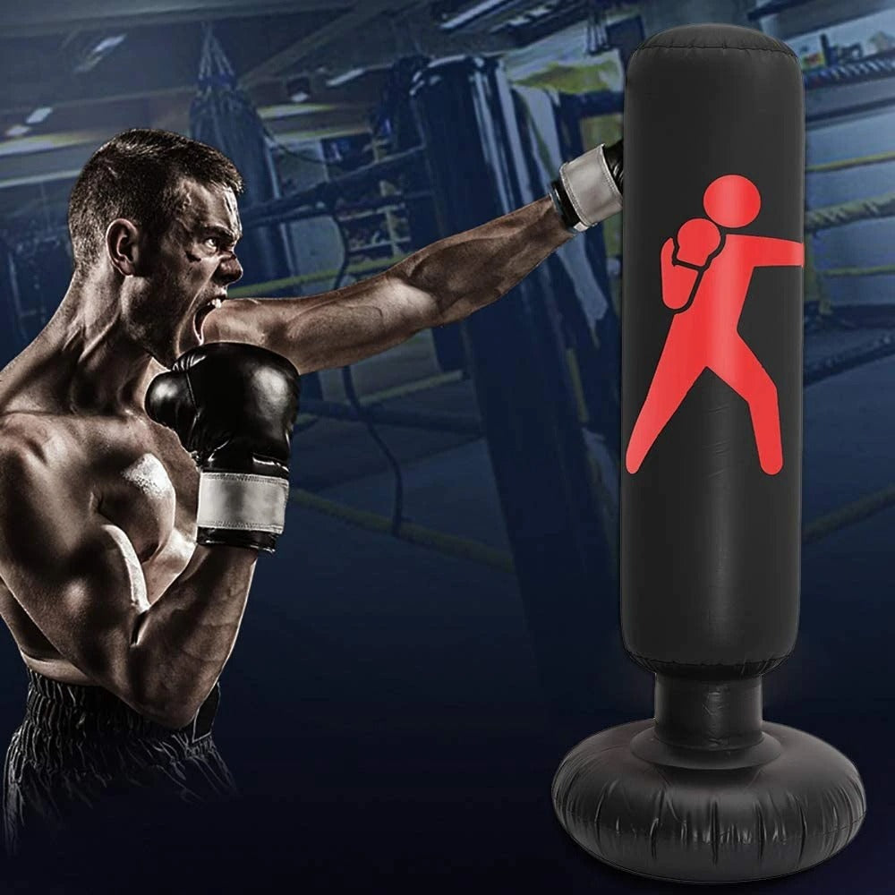 Inflatable Punching Bag Trainer Fitness-6